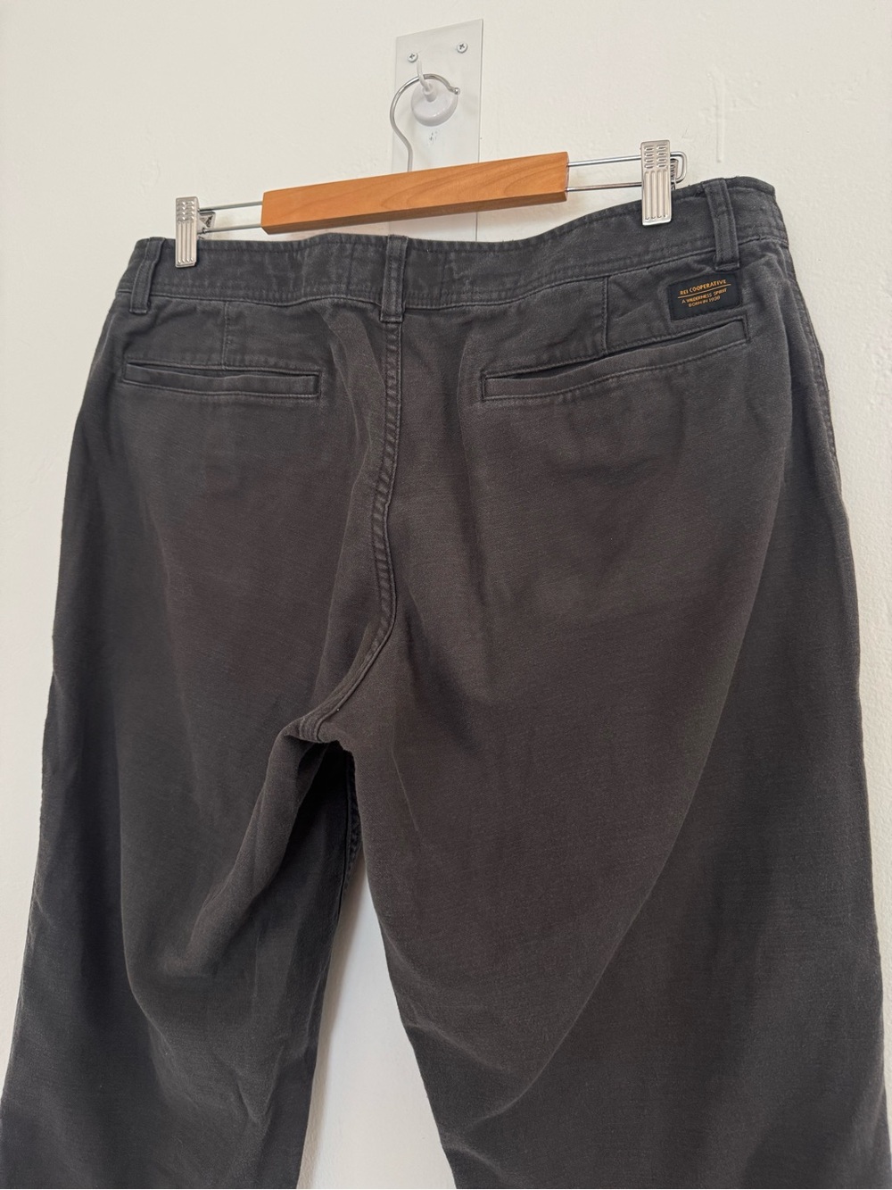 REI Co-op Trailsmith Jogger Pants Pirate Black Grey Stretch Cotton Outdoors - Picture 7 of 10